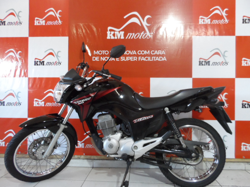 Honda Cg Titan 150 ESD 2014 Preta | KM Motos | Sua Loja de Motos Semi Novas