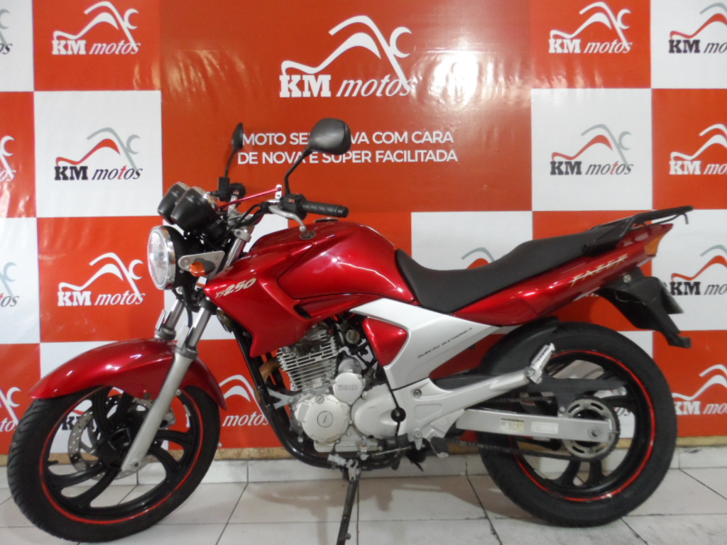 Yamaha fazer ys 250 Vermelha 2006 | KM Motos | Sua Loja de Motos Semi Novas