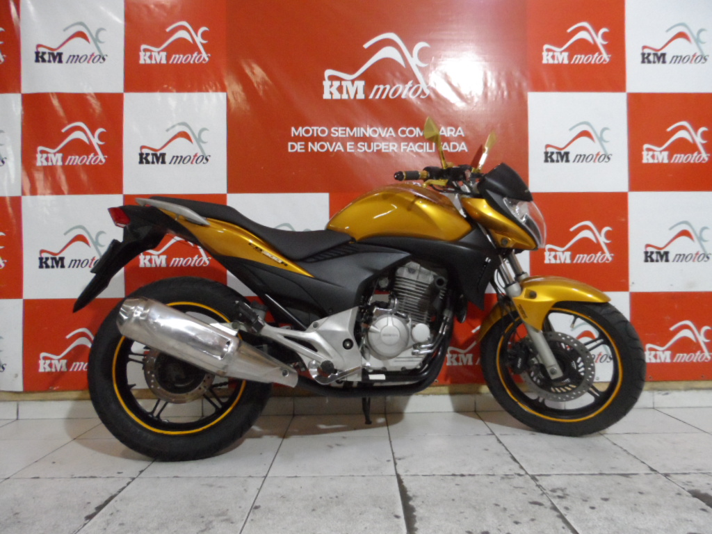 Honda Cb R Abs Amarela Km Motos Sua Loja De Motos Semi Novas