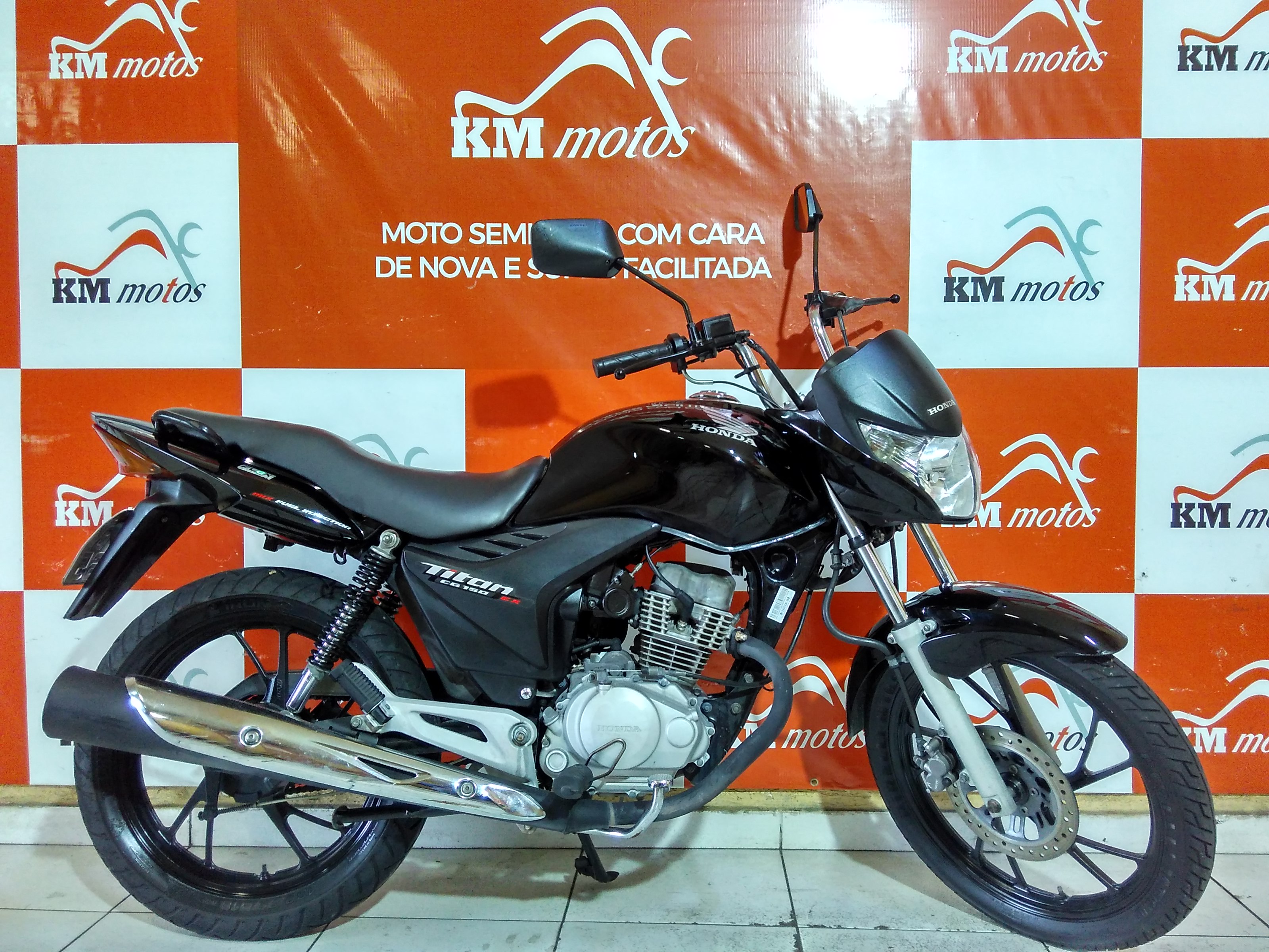 Honda CG 150 Titan EX 2011 Preta | KM Motos | Sua Loja de Motos Semi Novas