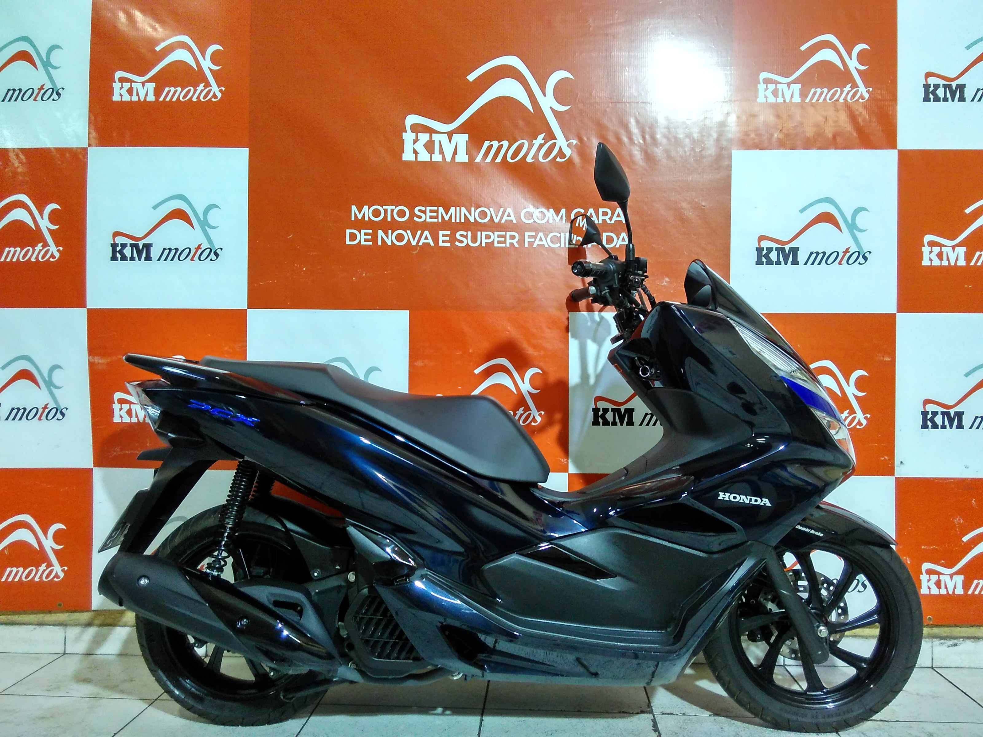 Honda Pcx 150 Azul 2019 Km Motos Sua Loja De Motos Semi Novas 9103