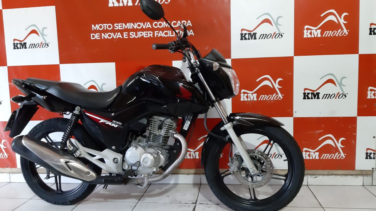 Honda 160 Fan Esdi 2017 Preta Km Motos Sua Loja De Motos Semi Novas 7215