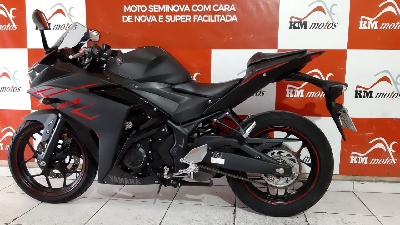 Yamaha Yzf R3 Abs 2018 Preta Km Motos Sua Loja De Motos Semi Novas